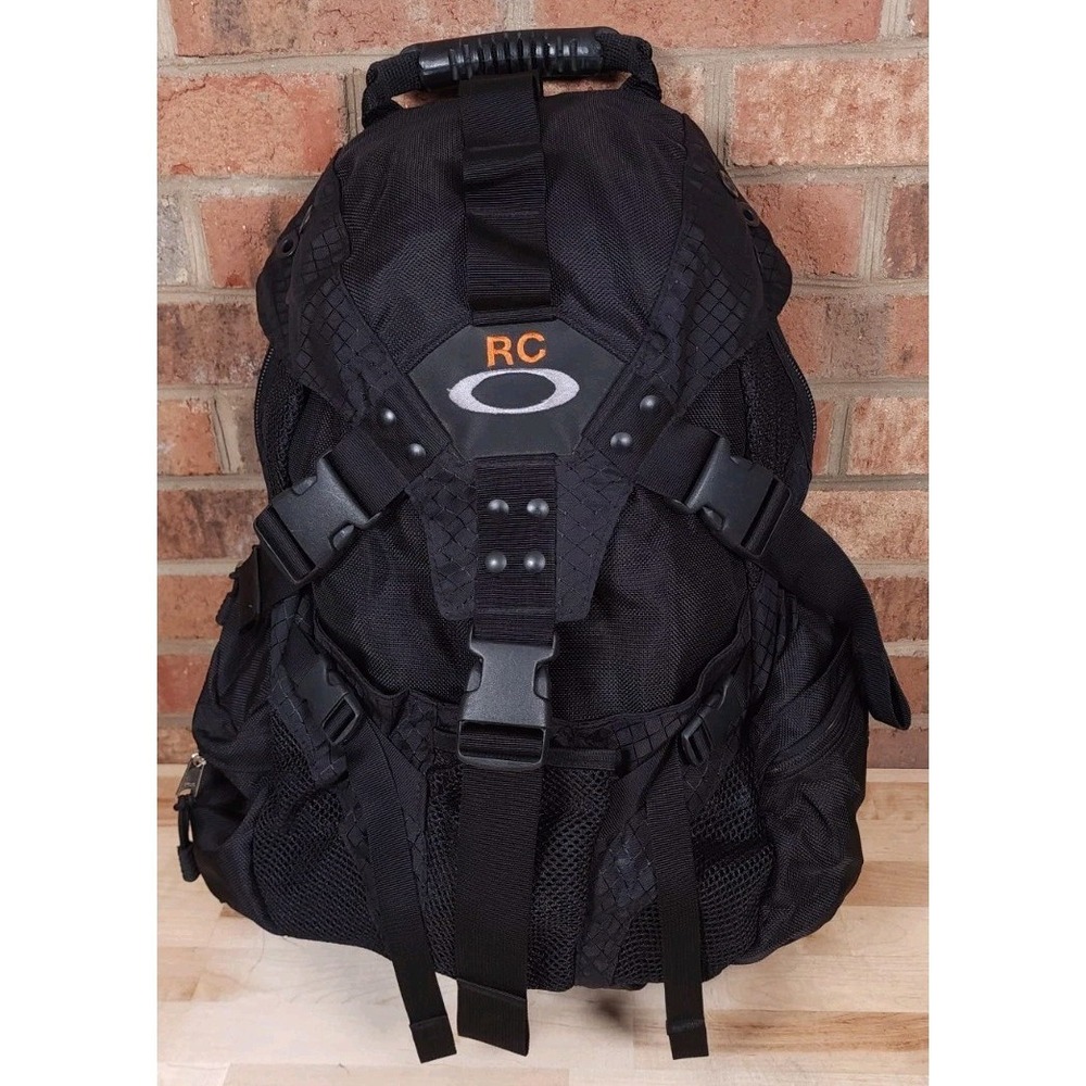 Oakley Software Black Icon Backpack Rucksack Tactical Vintage Y2K Bag